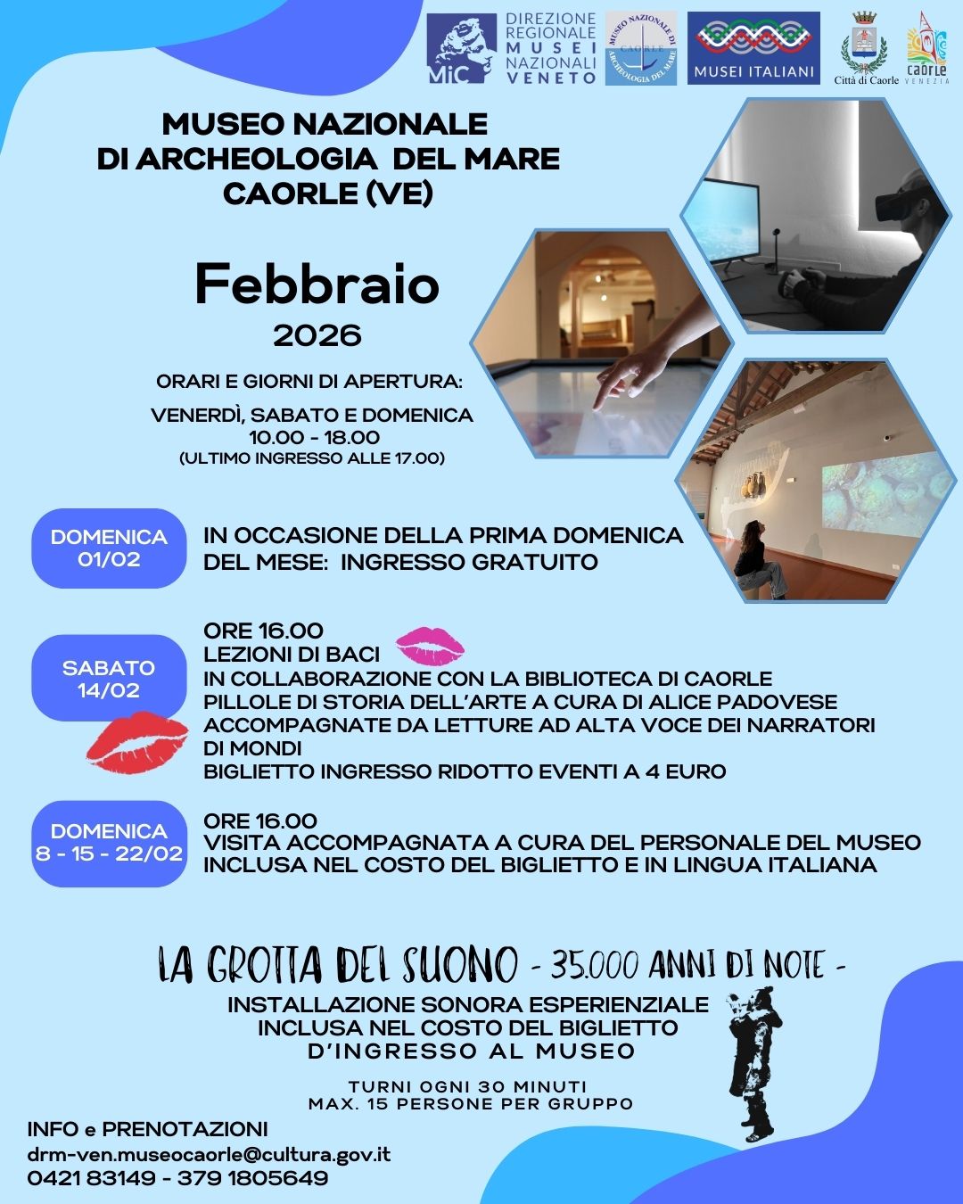 Febbraio al Museo nazionale di archeologia del Mare di Caorle